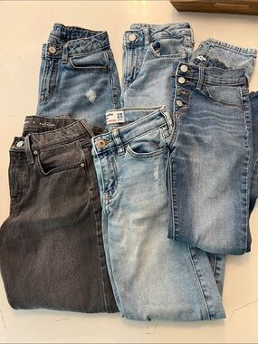Lot of 5 pairs of girls jeans-Abercrombie, Old Navy, Gap size 10